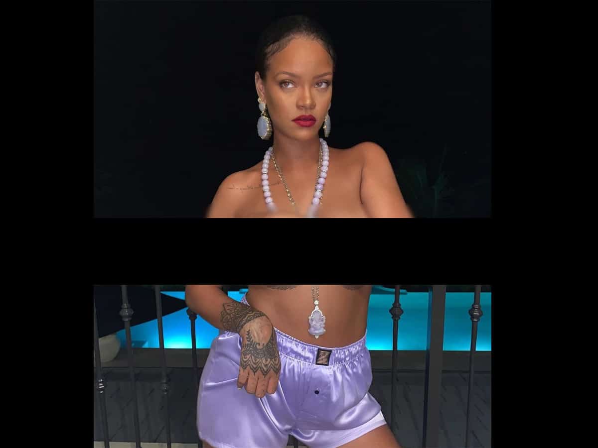 Lord Ganesha Pendant In Naked Photoshoot Rihanna In Fresh
