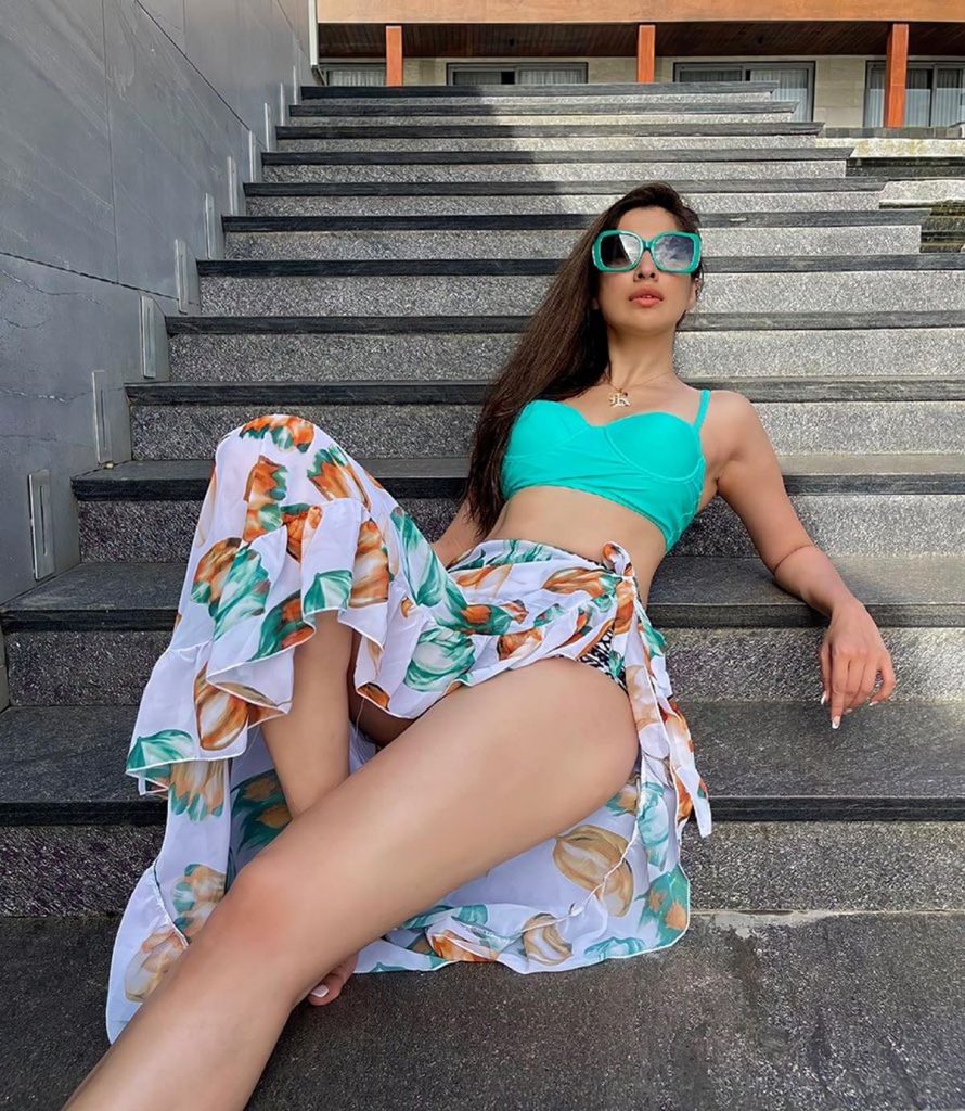 Raai Laxmi's Smouldering Hot Look In A Bikini Sarong - Raai Laxmi