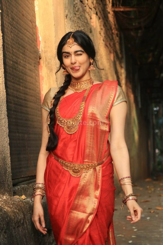 Adah Sharma Looks Resplendent In An Elegant Silk Saree