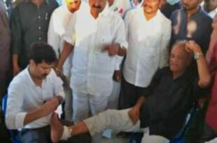 Tirupati MP Gurumurthy with CPI Narayana
