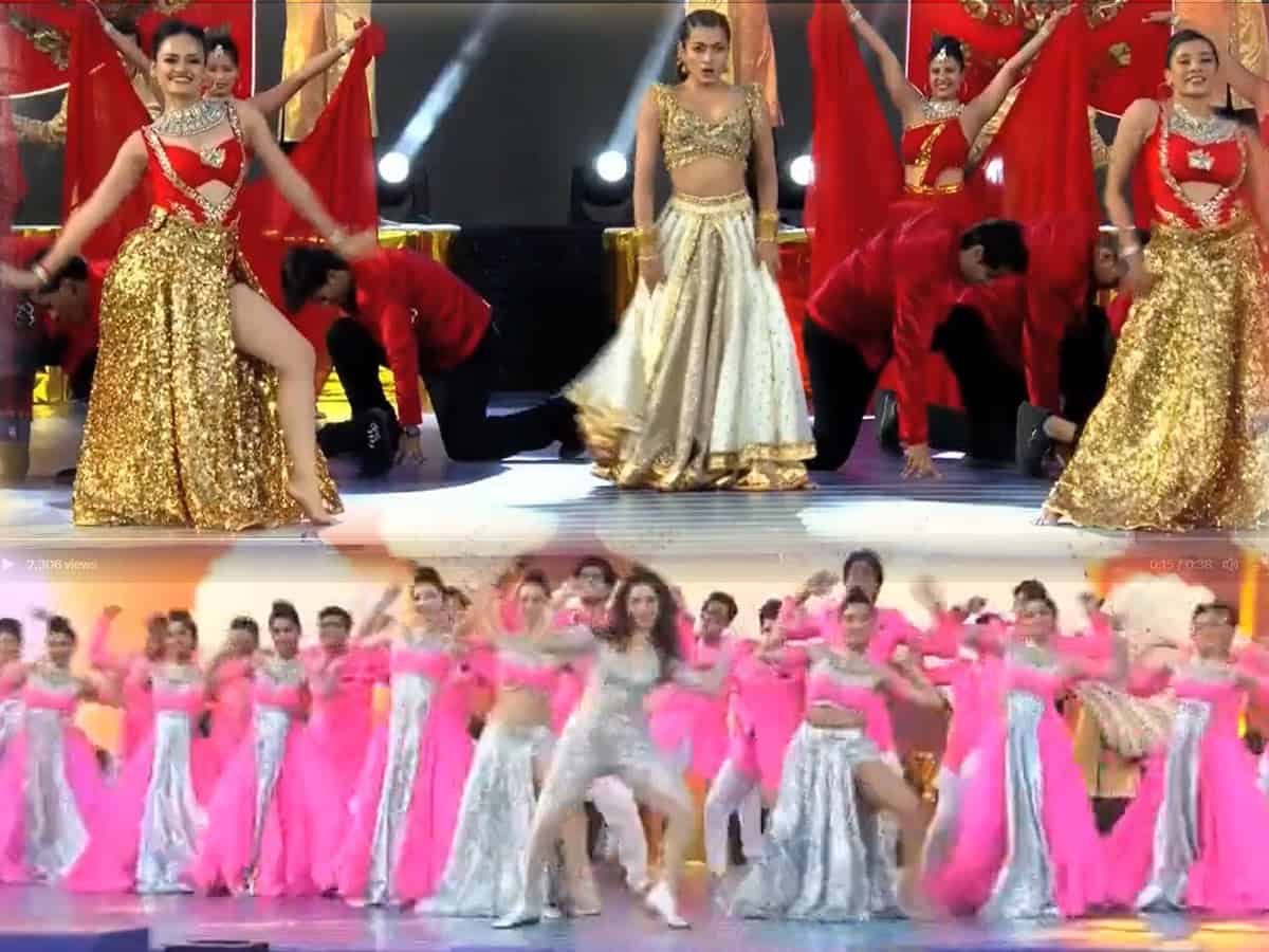 The opening ceremony of IPL was resounding with Telugu songs