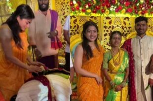 Rashmika attends assistant's wedding