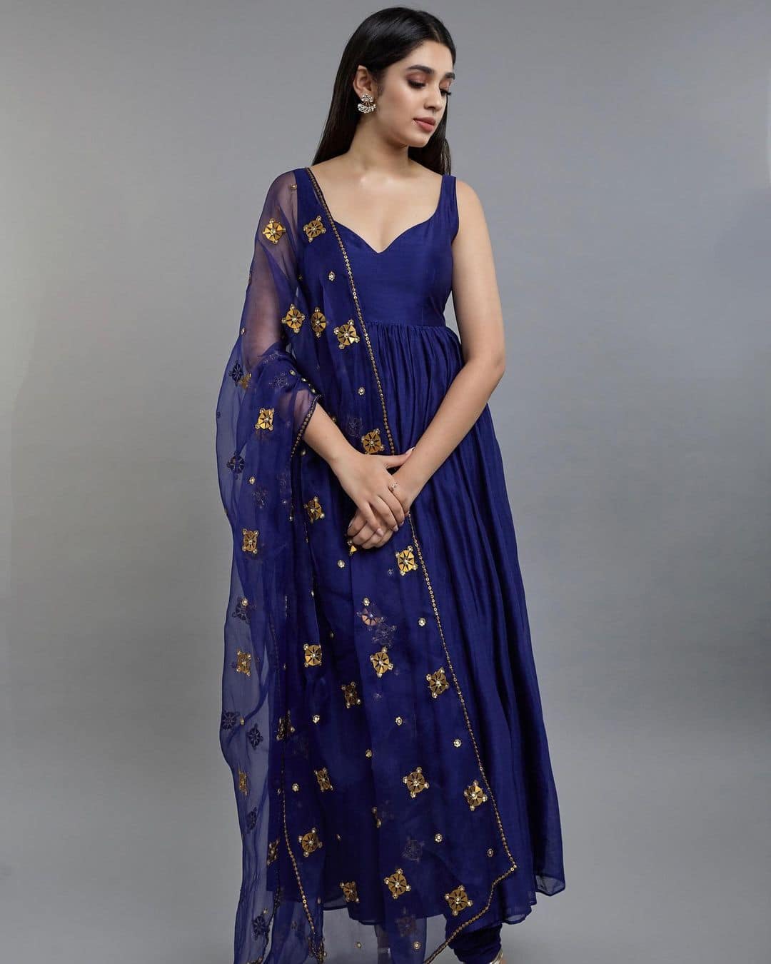 Krithi Shetty Elegant in Blue Chic