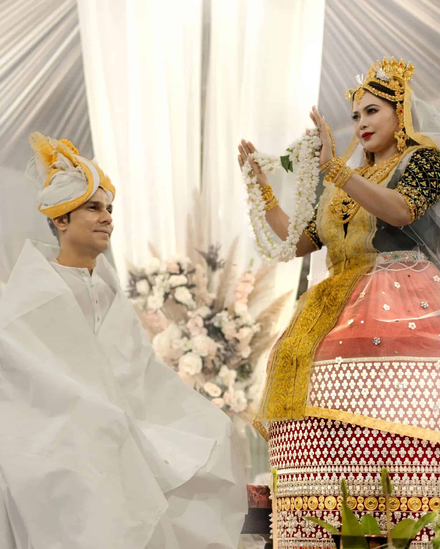 Pics: Randeep Hooda Gets Married In Manipuri Tradition