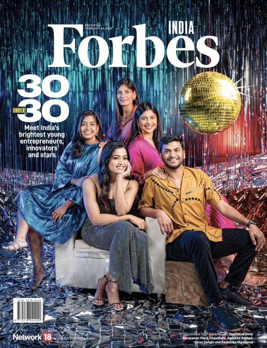 Rashmika Lists Into Forbes's 30 Under 30